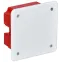 Коробка распаячная СП 92х92х45 IP20 КМ41001 (с саморезами с крышкой) IEK UKT11-092-092-040