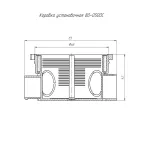 Коробка установочная СП 80-0500С безгалогенная (HF) 68х42 с саморезами Промрукав 80-0500С