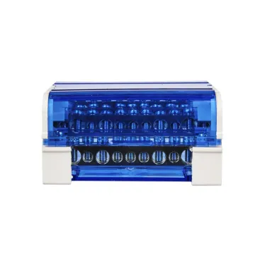 Шина на DIN-рейку в корпусе (кросс-модуль) ШНК 4х11 3L+PEN IEK YND10-4-11-125