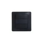 Выключатель 3-кл. СП Glossa 10А IP20 (сх. 1+1+1) 10AX механизм антрацит SE GSL000731
