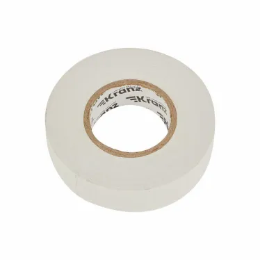 Изолента ПВХ профессиональная 0.18х19мм 20м бел. Kranz KR-09-2801