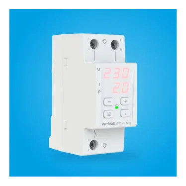 Реле напряжения с контролем тока welrok VI-50 red