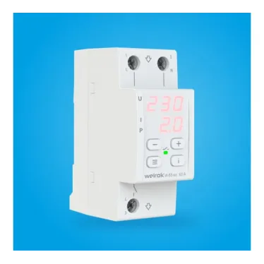 Реле напряжения с контролем тока welrok VI-63 red