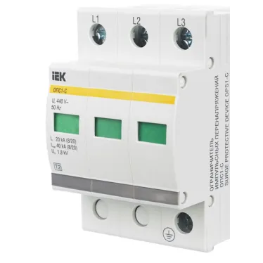 Ограничитель перенапряжения ОПС1-C 3P KARAT IEK MOP20-3-C