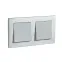 Рамка 2-м AtlasDesign Nature метал. серебр. SE ATN312102