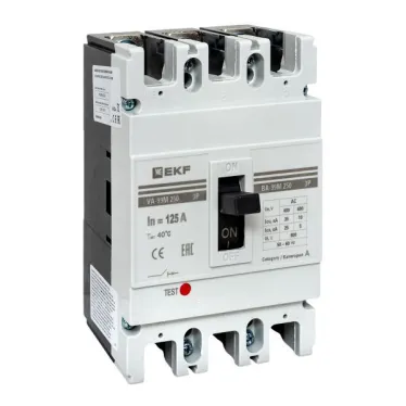 Выключатель автоматический 3п 250/125А 35кА ВА-99М PROxima EKF mccb99-250-125m