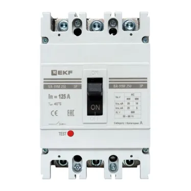 Выключатель автоматический 3п 250/125А 35кА ВА-99М PROxima EKF mccb99-250-125m