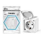                  Розетка 1-м ОП Dita 16А IP54 250В с заземл. с крышкой бел. TOKOV ELECTRIC TKL-DT-R1Z-C01-IP54
               