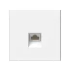 Розетка компьютерная 1-м Glossa RJ45 кат.5E механизм перламутр. SE GSL000681K