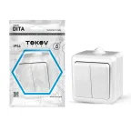                  Выключатель 2-кл. ОП Dita IP54 10А 250В бел. TOKOV ELECTRIC TKL-DT-V2-C01-IP54
               