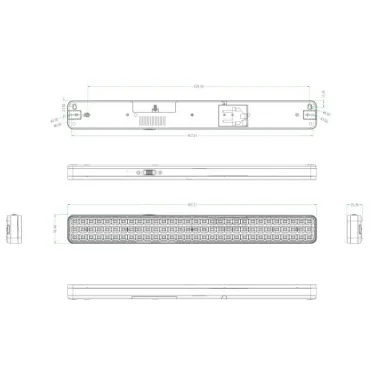 Светильник светодиодный DBA-107-0-20 9Вт 6500К IP20 90LED 4ч аварийный непостоянный Эра Б0044404