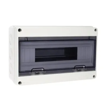 Щит распределительный навесной ЩРН-П-18 IP65 пластиковый прозрачная дверь серый PDB/W 4018 GR 507212