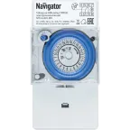 Таймер 61 560 NTR-A-D01-GR на DIN-рейку электромех. Navigator 61560