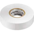 Изолента ПВХ 19мм (рул.20м) бел. NIT-A19-20/WH Navigator 71109