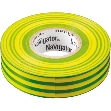 Изолента ПВХ 19мм (рул.20м) жел/зел. NIT-A19-20/YG Navigator 71115
