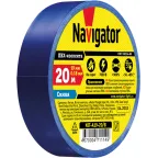 Изолента ПВХ 19мм (рул.20м) син. NIT-A19-20/B Navigator 71114