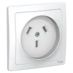 Розетка 1-м СП Glossa 16А IP20 с заземл. механизм перламутр. SE GSL000643