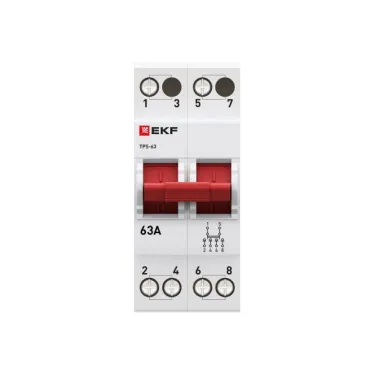 Переключатель трехпозиционный ТПС-63 2P 63А PROxima EKF TPS263