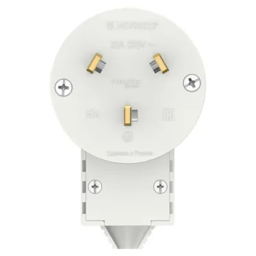 Вилка силовая СП Blanca 2P+E 32А 250В бел. SE BLNSV003231
