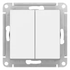 Выключатель 2-кл. ОП Blanca 10А IP20 (сх. 5) 250В с изолир. пластиной антрацит SE BLNVA105016