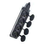 Удлинитель 2х15м Standard S-GCD2-15SBUH BLACK с заземл. 3 USB 16А держатель для телефона черн. Uniel UL-00011252
