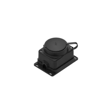 Колодка удлинителя 1-м MultiSet 16А 250В IP44 с заземл. каучук черн. SE MST4003BK