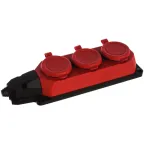 Удлинитель 2х15м Standard S-GCD2-15SBUH BLACK с заземл. 3 USB 16А держатель для телефона черн. Uniel UL-00011252