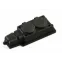 Колодка удлинителя 2-м MultiSet 16А 250В IP44 с заземл. каучук черн. SE MST4102BK