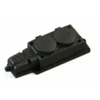Удлинитель 2х15м Standard S-GCD2-15SBUH BLACK с заземл. 3 USB 16А держатель для телефона черн. Uniel UL-00011252