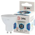                  Лампа светодиодная LED MR16-12W-840-GU10 12Вт MR16 софит 4000К нейтр. бел. GU10 Эра Б0040890
               