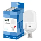                  Лампа светодиодная HP 50Вт 230В 6500К E40 IEK LLE-HP-50-230-65-E40
               