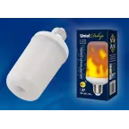                  Лампа светодиодная LED-L60-6W-FLAME-E27-FR PLD01WH 6Вт матовая E27 декоративная (упак. картон) Uniel UL-00003360
               