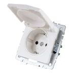                  Розетка BRITE РСбш10-3-44-БрБ 16А IP44 с заземл. защ. шторки с крышкой механизм бел. IEK BR-R16-16-44-K01
               