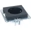 Розетка 1-м СП AtlasDesign 16А IP20 с заземл. механизм карбон SE ATN001043