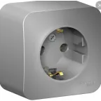 Розетка 1-м СП Glossa 16А IP20 с заземл. механизм беж. SE GSL000243