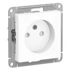 Розетка 2-м СП Glossa 16А IP20 с заземл. в сборе титан SE GSL000424