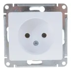 Розетка 1-м СП Glossa 16А IP20 без заземл. механизм бел. SE GSL000141