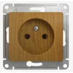                  Розетка 1-м СП Glossa 16А IP20 с заземл. механизм дерево дуб SE GSL000543
               
