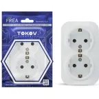 Розетка 2-м СП AtlasDesign 16А IP20 без заземл. в сборе карбон SE ATN001020