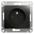                  Розетка 1-м СП 1мод. Glossa 16А IP20 250В без заземл. механизм антрацит SE GSL000741
               