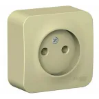 Розетка 1-м СП AtlasDesign 16А IP20 без заземл. без защ. шторок механизм шампань SE ATN000541