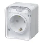 Розетка 1-м СП Glossa 16А IP20 с заземл. механизм беж. SE GSL000243
