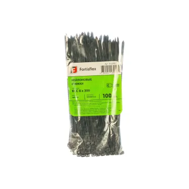 Хомут кабельный КСС 8х300 нейл. черн. (уп.100шт) Fortisflex 50283