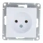 Розетка 1-м СП AtlasDesign 16А IP20 без заземл. без защ. шторок механизм бел. SE ATN000141