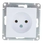 Розетка 1-м СП Glossa 16А IP20 без заземл. механизм бел. SE GSL000141