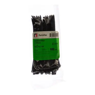 Хомут кабельный КСС 4х150 нейл. черн. (уп.100шт) Fortisflex 49410