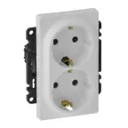 Розетка 1-м СП Glossa 16А IP20 с заземл. механизм беж. SE GSL000243