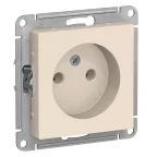                  Розетка 1-м СП AtlasDesign 16А IP20 без заземл. без защ. шторок механизм беж. SE ATN000241
               