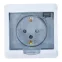 Розетка 1-м СП Этюд 16А IP44 250В с заземл. защ. шторки бел. SE PC16-044B