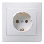 Розетка 2-м СП AtlasDesign 16А IP20 с заземл. в сборе карбон SE ATN001024